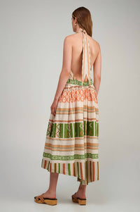 Pearl And Caviar - Elena Halter Midi Dress