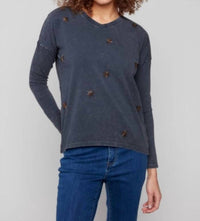 Charlie B - Beaded Knit Top