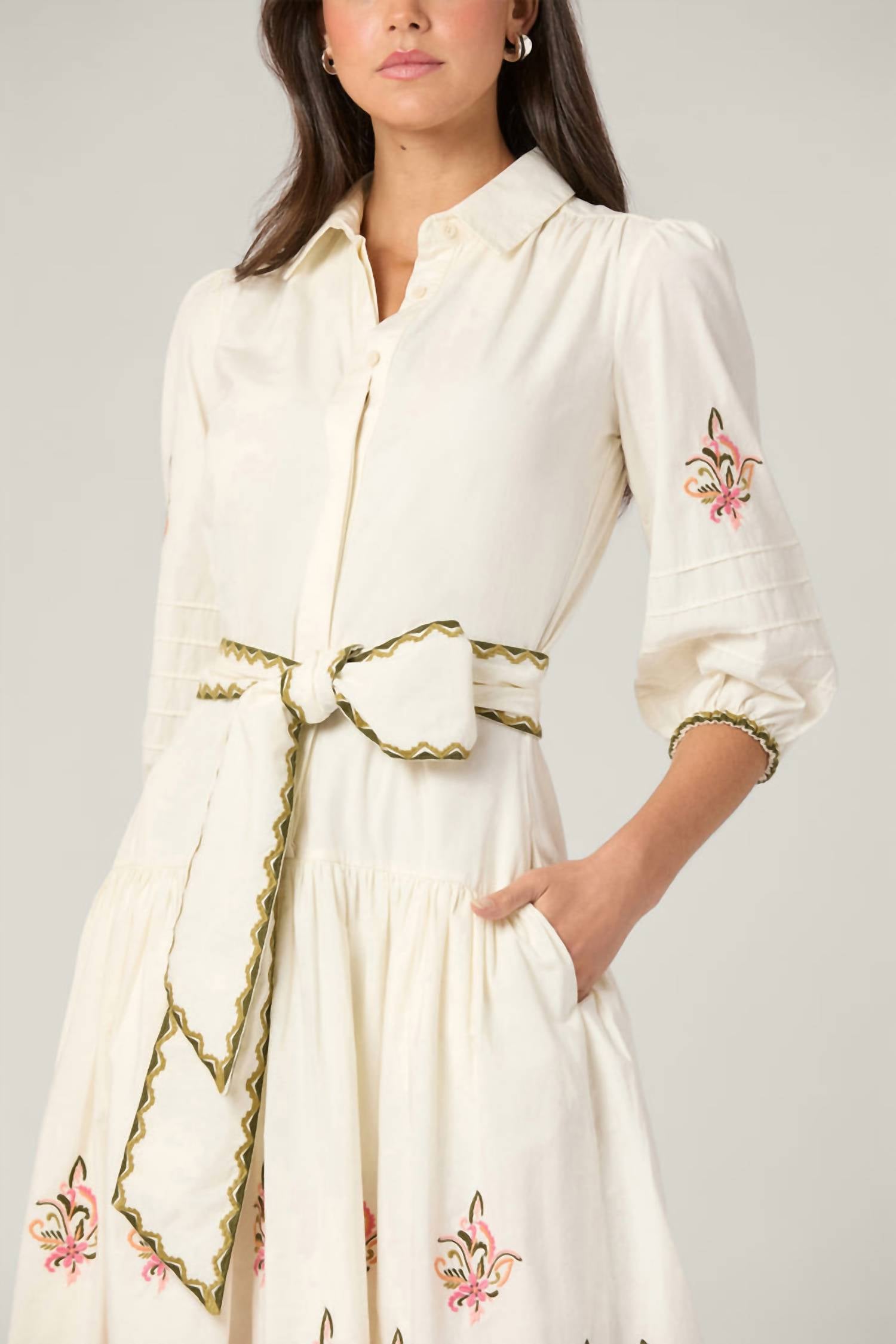 Shoshanna - Paisley Midi Dress