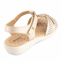 Andrea - Women's T-bar Anatomical Flat Sandal