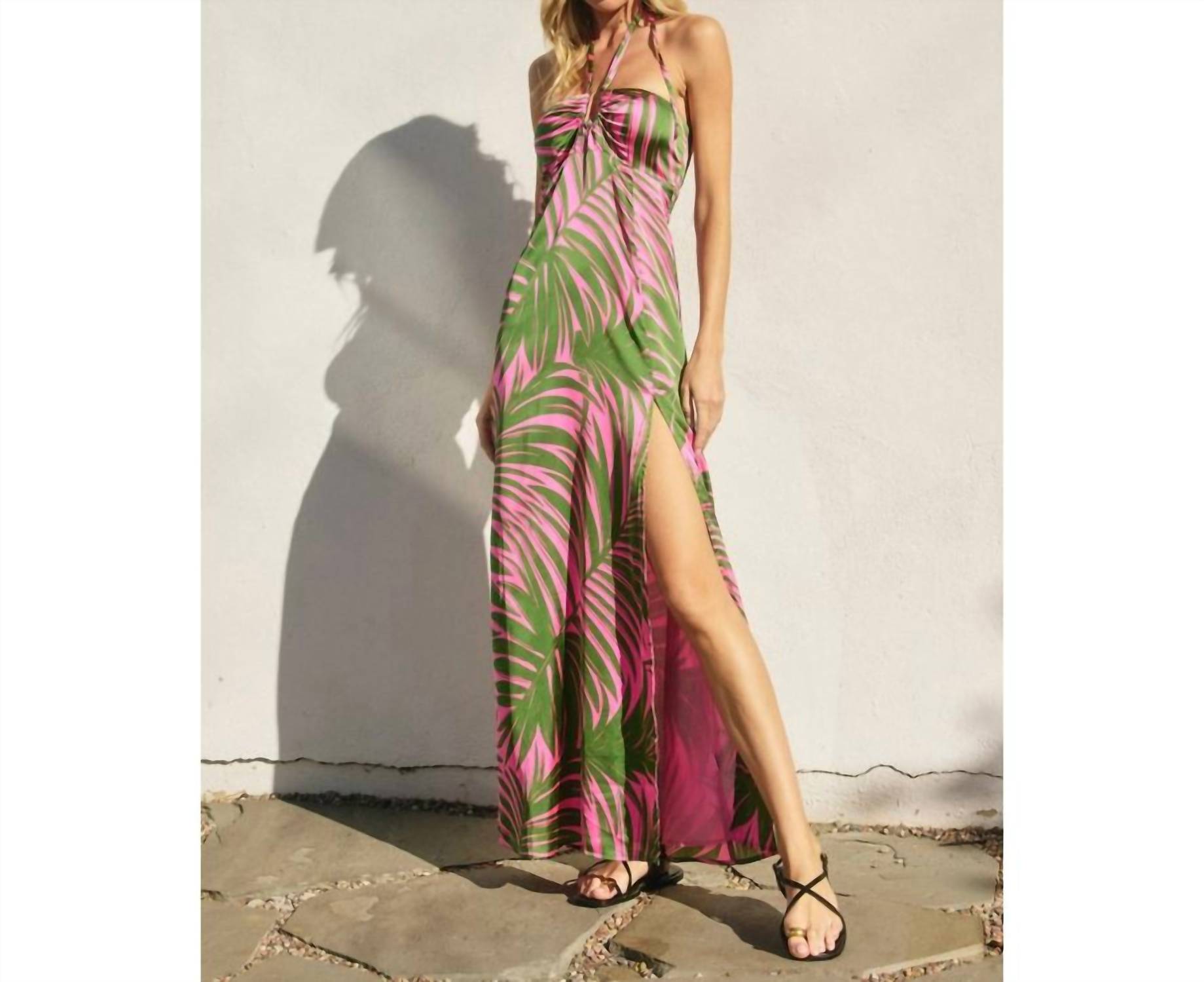 Dress Forum - Tropical Adventures Halter Neck Maxi Dress