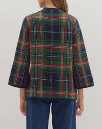 Entro - Plaid Tunic Sweater