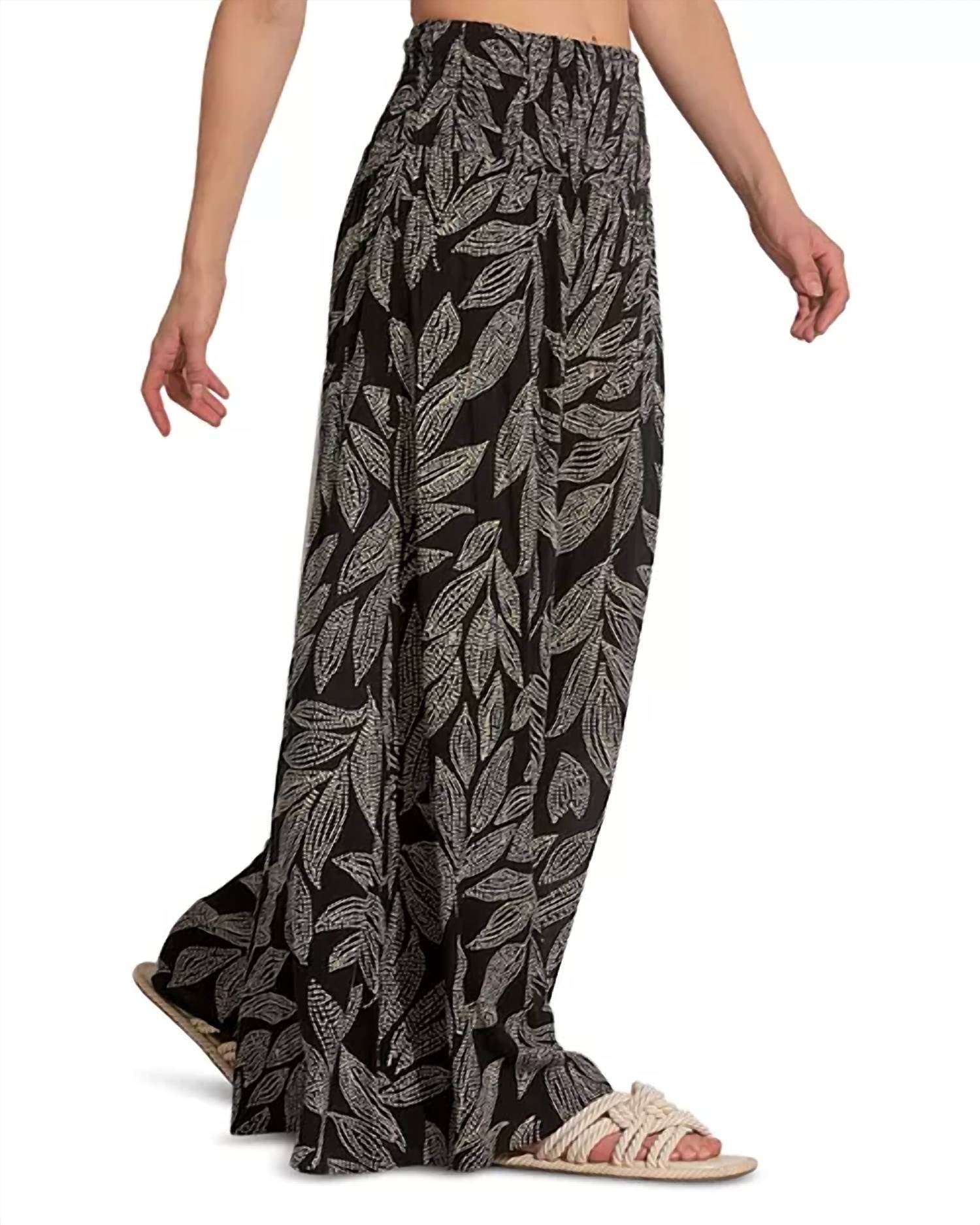 Elan - Cartagena Print Palazzo Pants