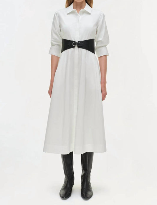 Simkhai - Olsen Belted Cotton Midi Dreas