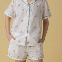 The Mahogany Store - Rina Short Pajama Frill Set