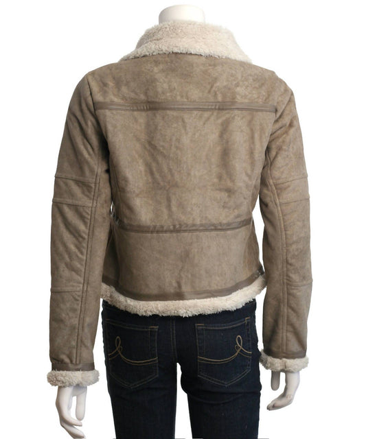 Hyfve - Women's Faux Suede Moto Jacket