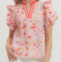 Entro - Secret Garden Flutter Top