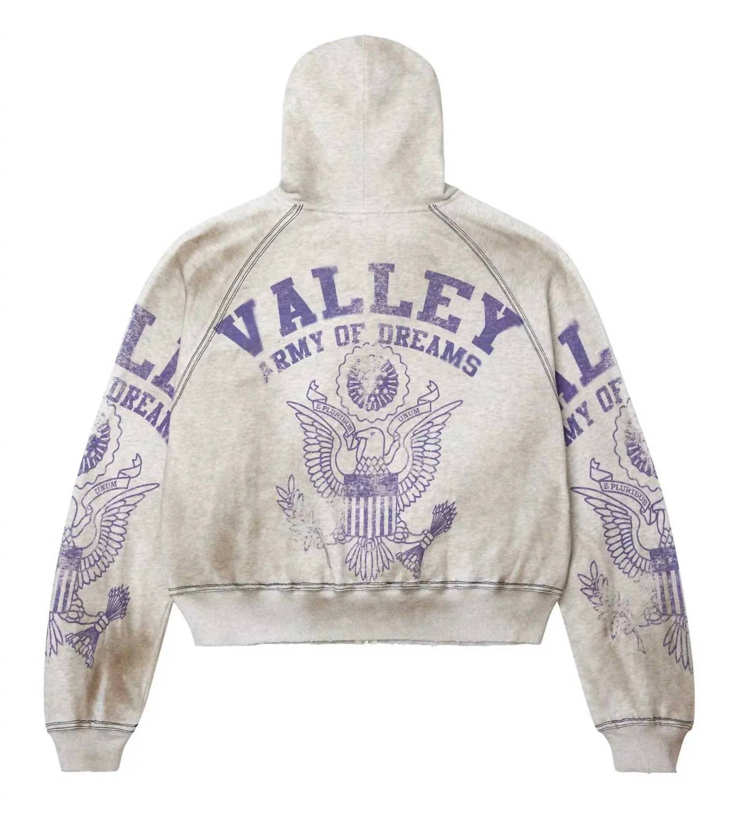 Vale Forever - Men's Army Zip Up Hoodie