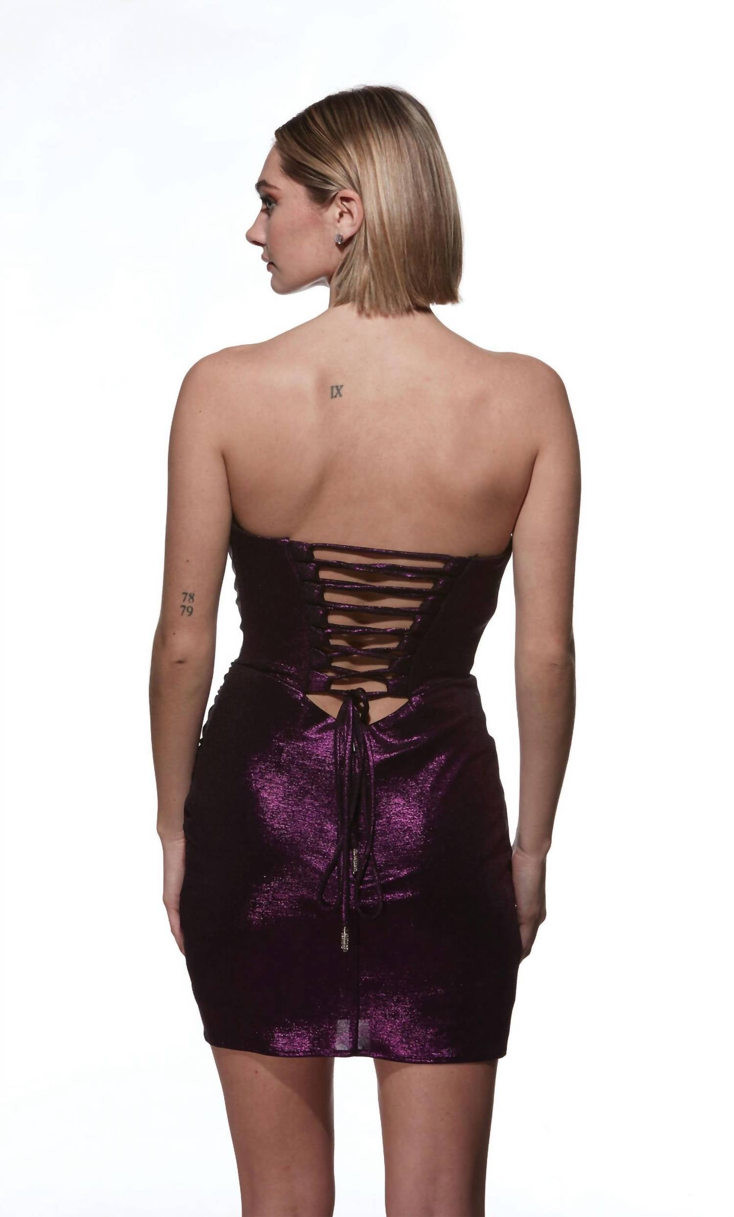 Alyce Paris - Strapless Sweetheart Neckline Dress