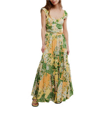 Free People - Sasha Floral Mesh Maxi Dress