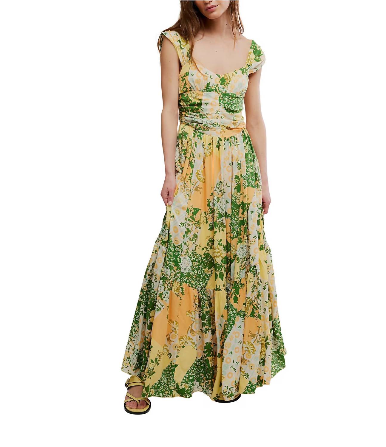 Free People - Sasha Floral Mesh Maxi Dress