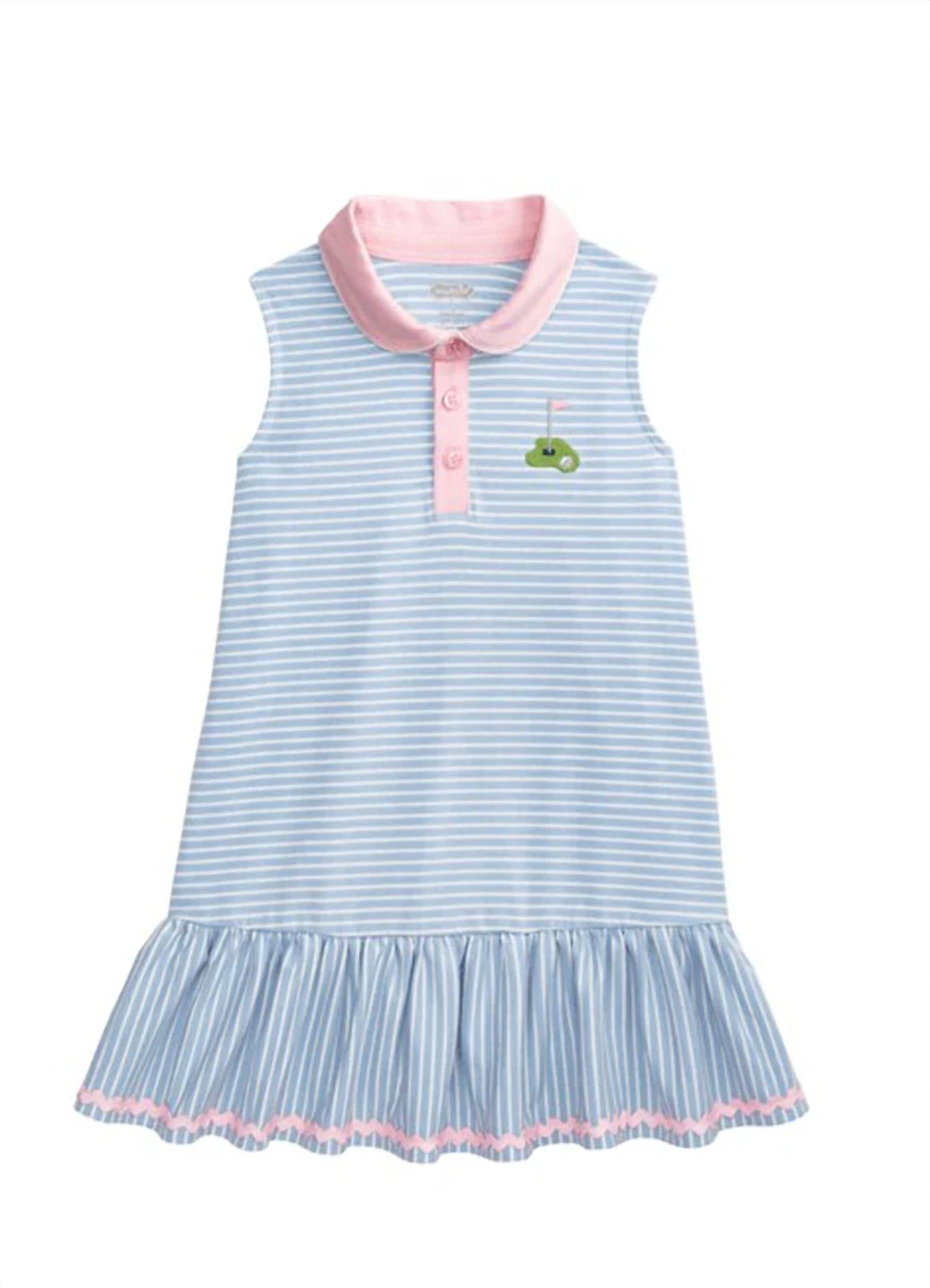Mudpie - Girl's Collared Knit Golf Dress