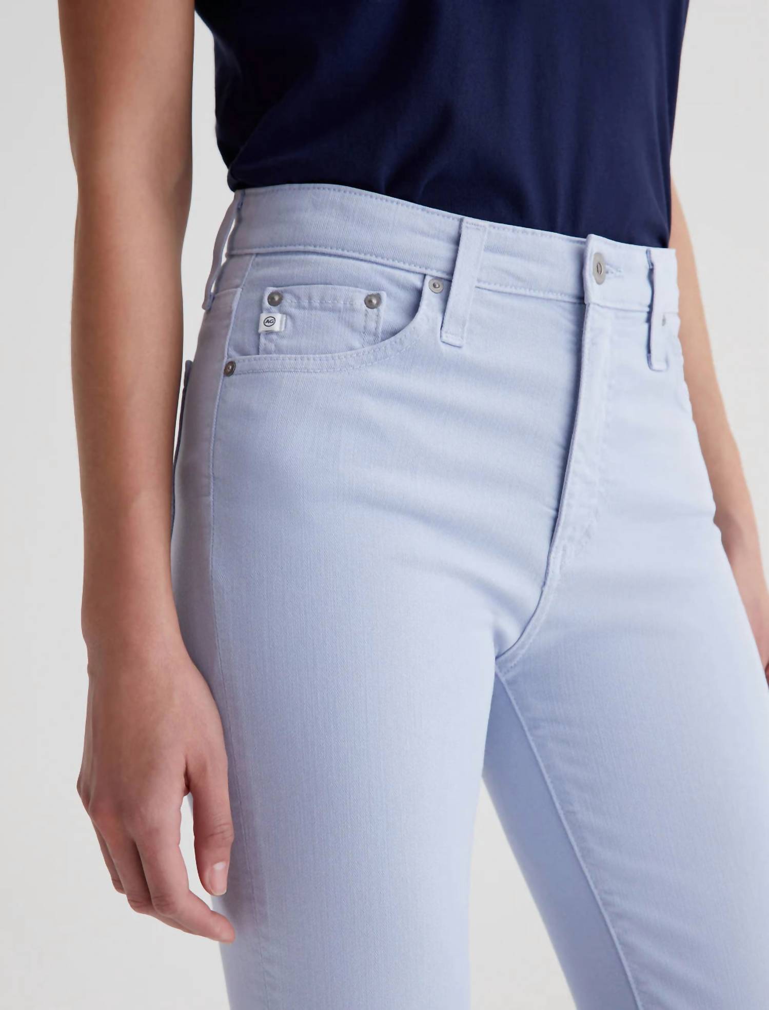 Ag Jeans - Ag Mari Crop High Rise Slim Straight Cut Jeans