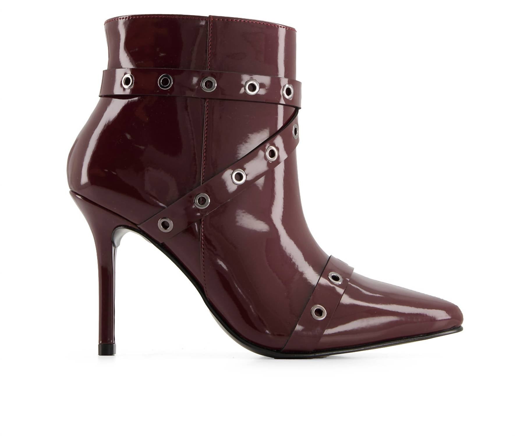 Andrea - Women's Stiletto Riveted Strap Fashion Booties