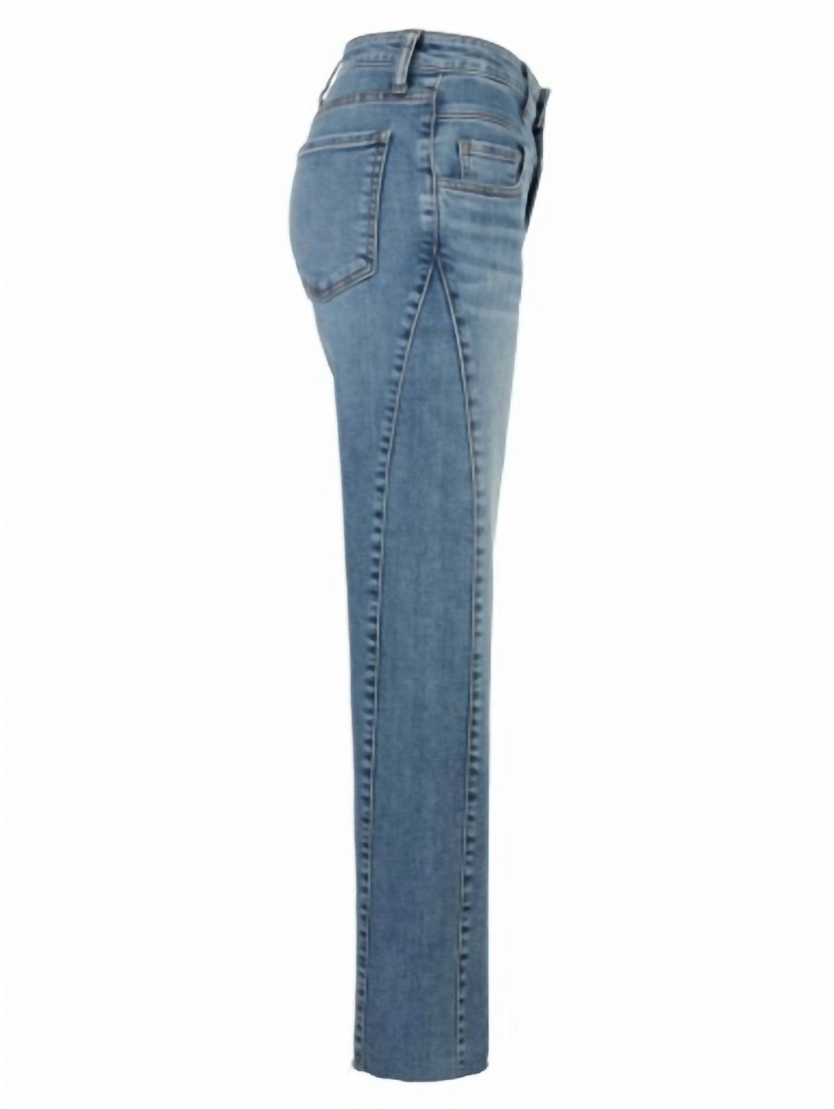 Kut From The Kloth - Charlotte High Rise Wide Leg Side Inset Raw Hem Jeans