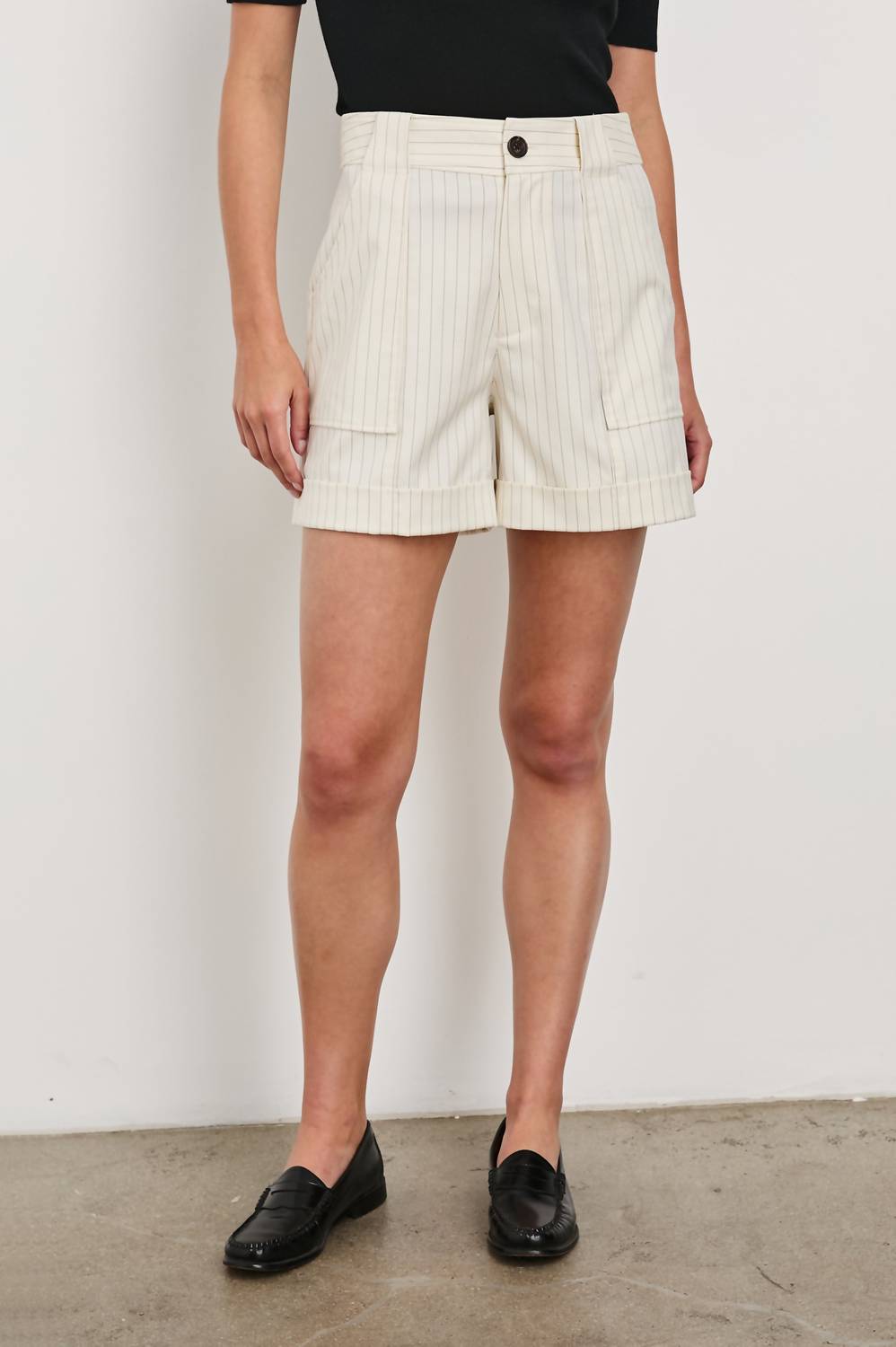 Rails Women's Maryam Short in birch pinstripe - women's shorts