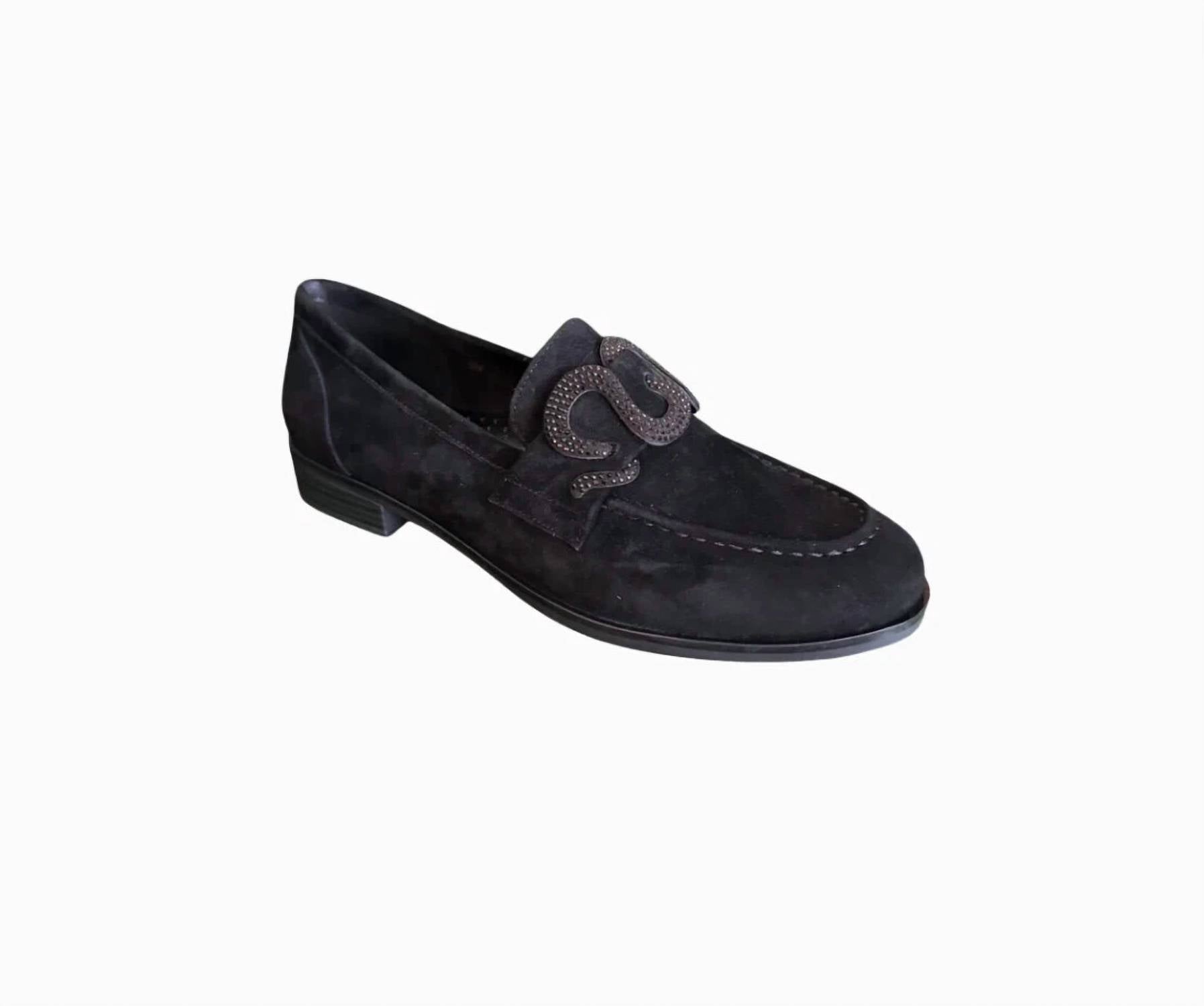 VANELi Women's Kesar Loafer in black suede - women's flats