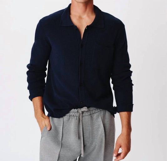 Atm - Merino Wool Cotton Cashmere Blend Cardigan Jacket