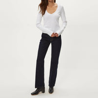Michael Stars - Lizzie V-neck Long Sleeve Tee