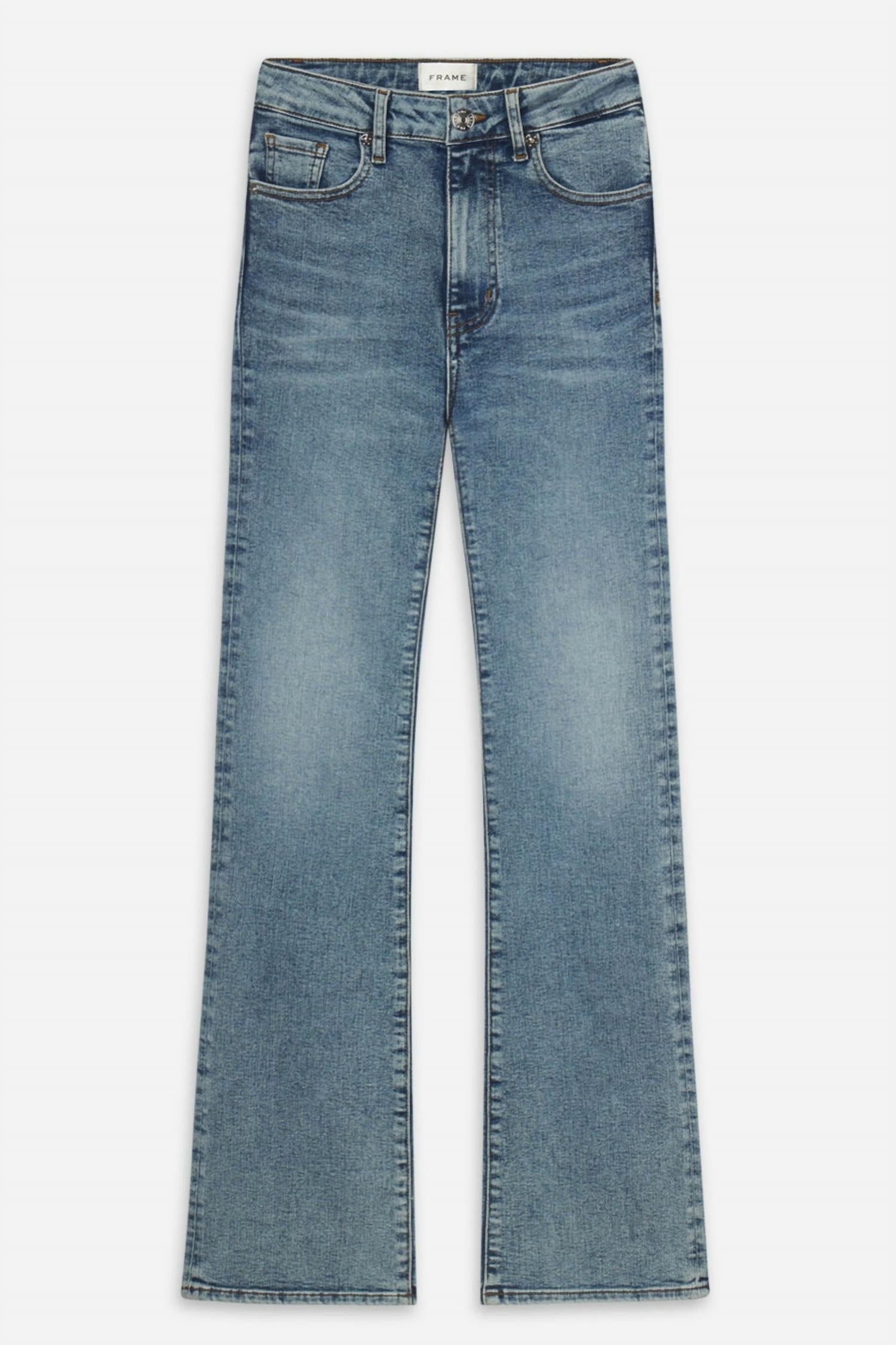 FRAME Reboot High Rise Jeans in blue - women's jeans - view 5