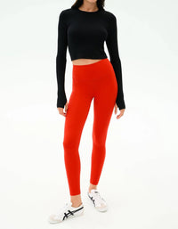 Splits59 - Louise Rib Long Sleeve Crop Tee