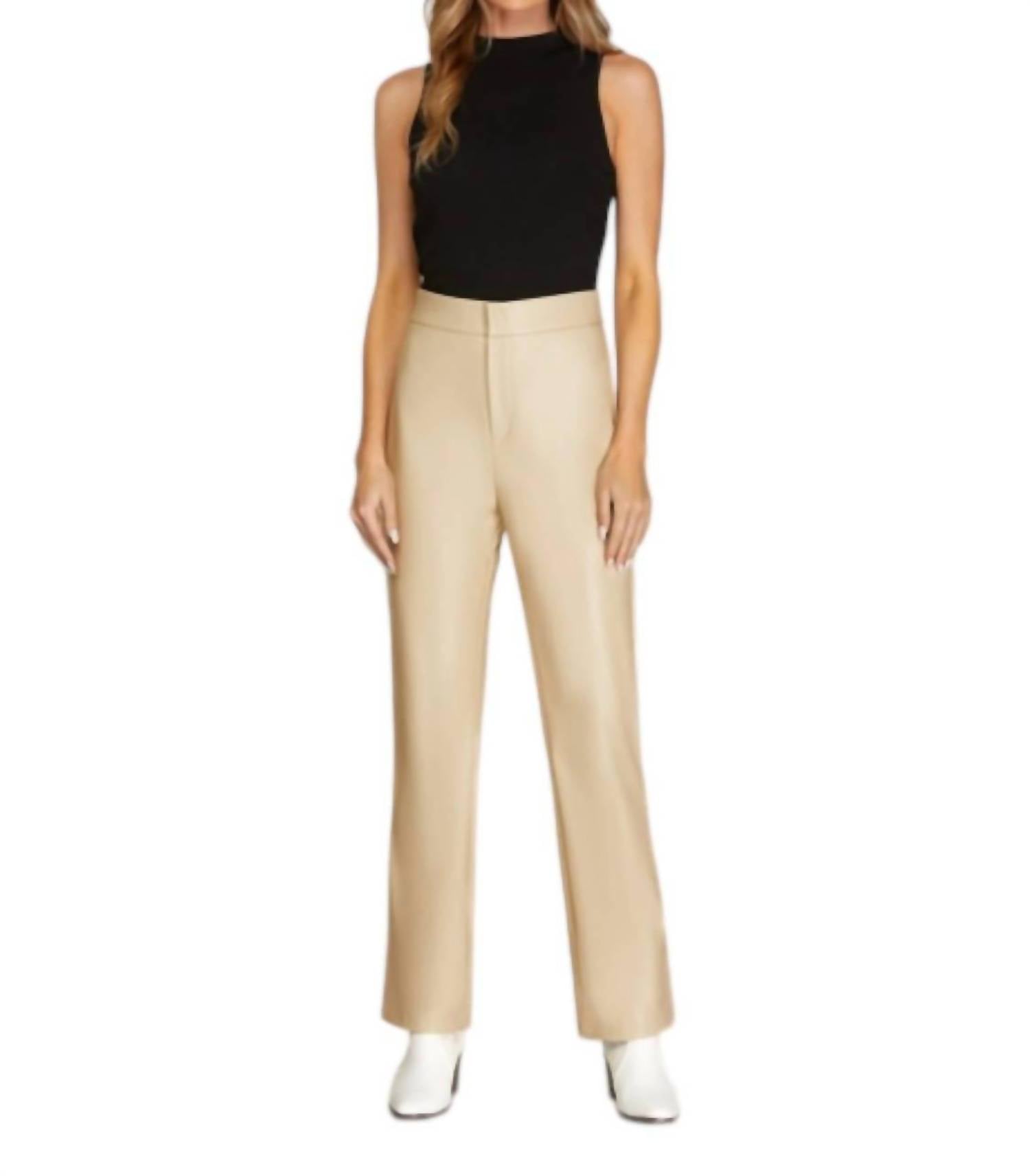 En Saison - Faux Leather Pants