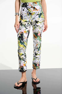 Joseph Ribkoff - Floral High-waisted Trousers