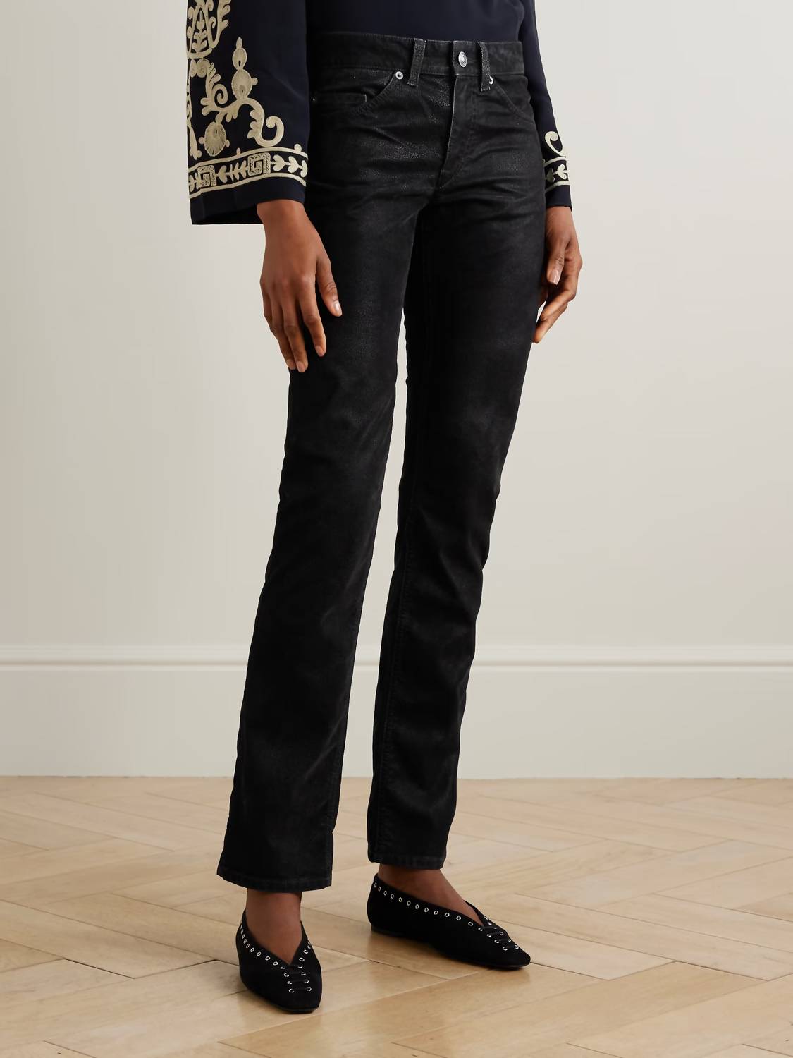 Isabel Marant - Kelsie Faux Leather Skinny Pant