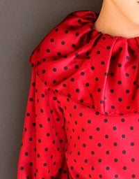 Mademoiselle Charlotte - Kid's Polka Dot Blouse