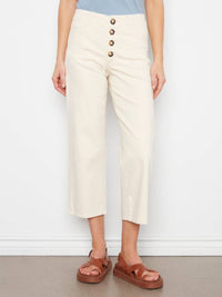Charlie B - Front Button-fly Crop Pants