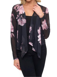 Ariella - Floral Mesh Cardigan