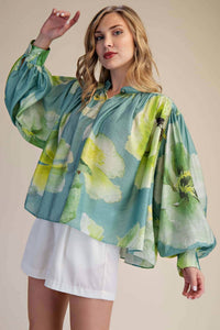 Glam - Floral Voluminous Blouse