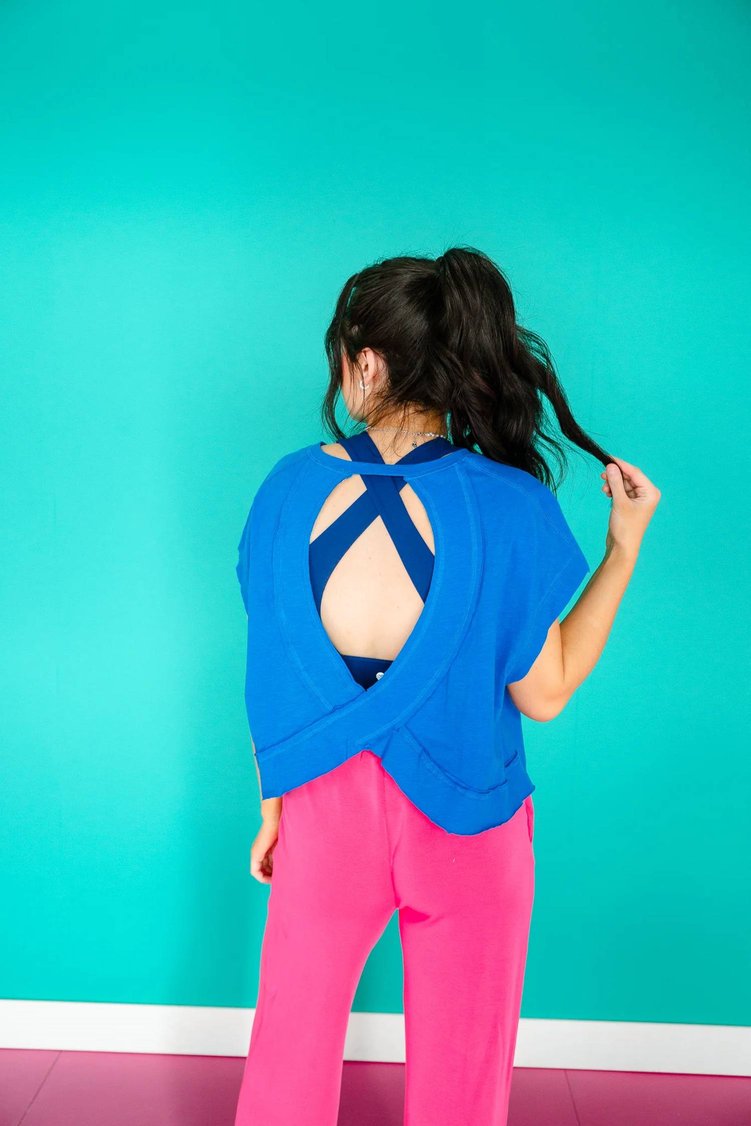 Rae Mode - Anna Open Back Slub Tee