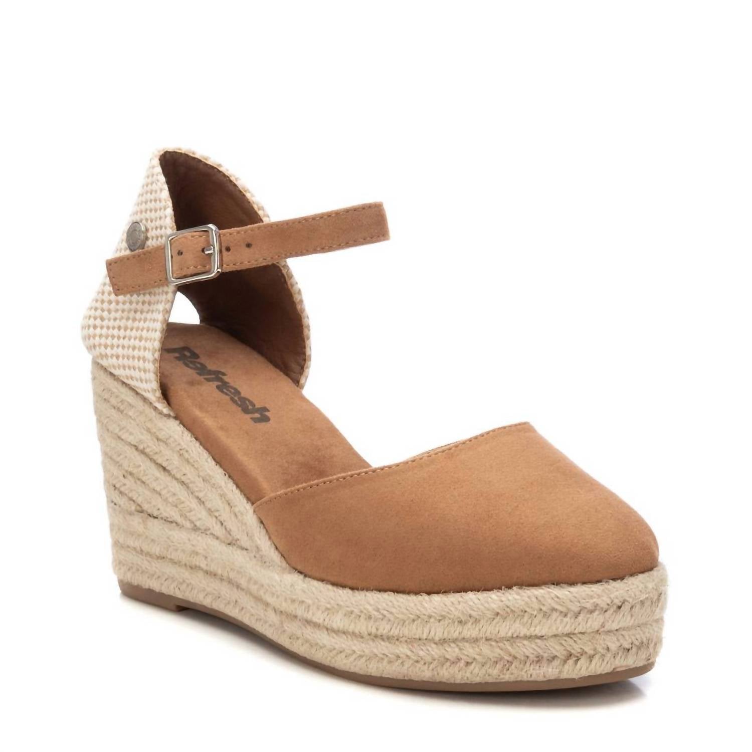 Xti Women's Refresh Microfiber Wedge in camel - women's shoe