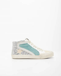 Miim - Women's Kyle Rubber Lace-up Glitter Leather Sneakers