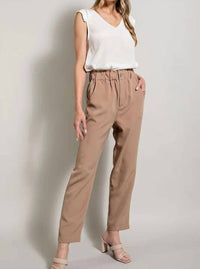 Ee:Some - Banded Straight Pants