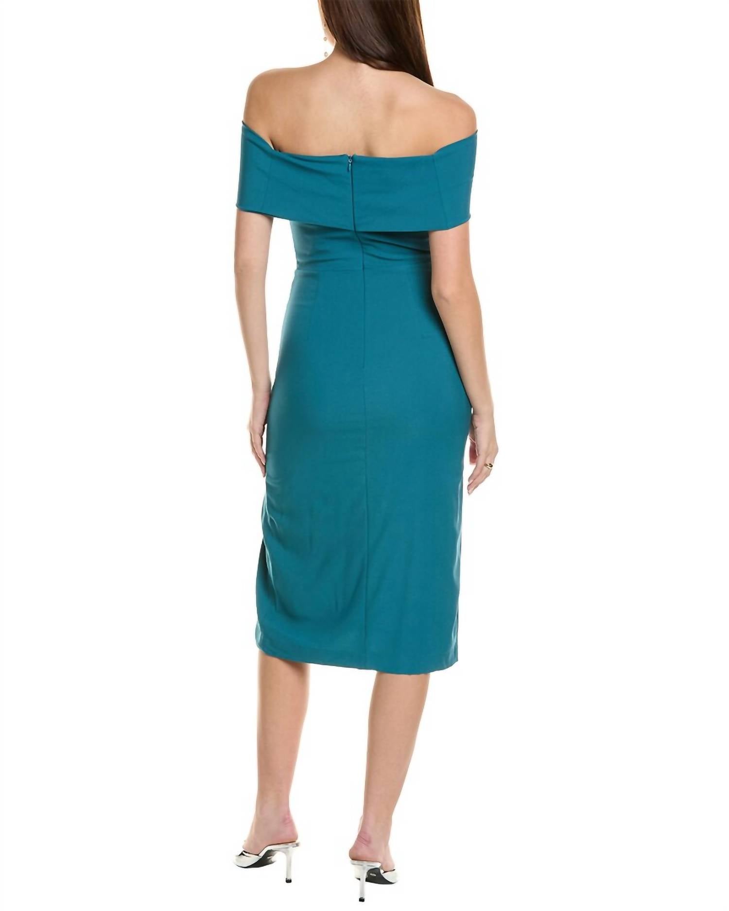 hutch Amoni Dress in teal - women's dress - detail view
