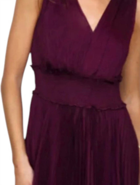 Lucy Paris - Pleated Maxi Dress