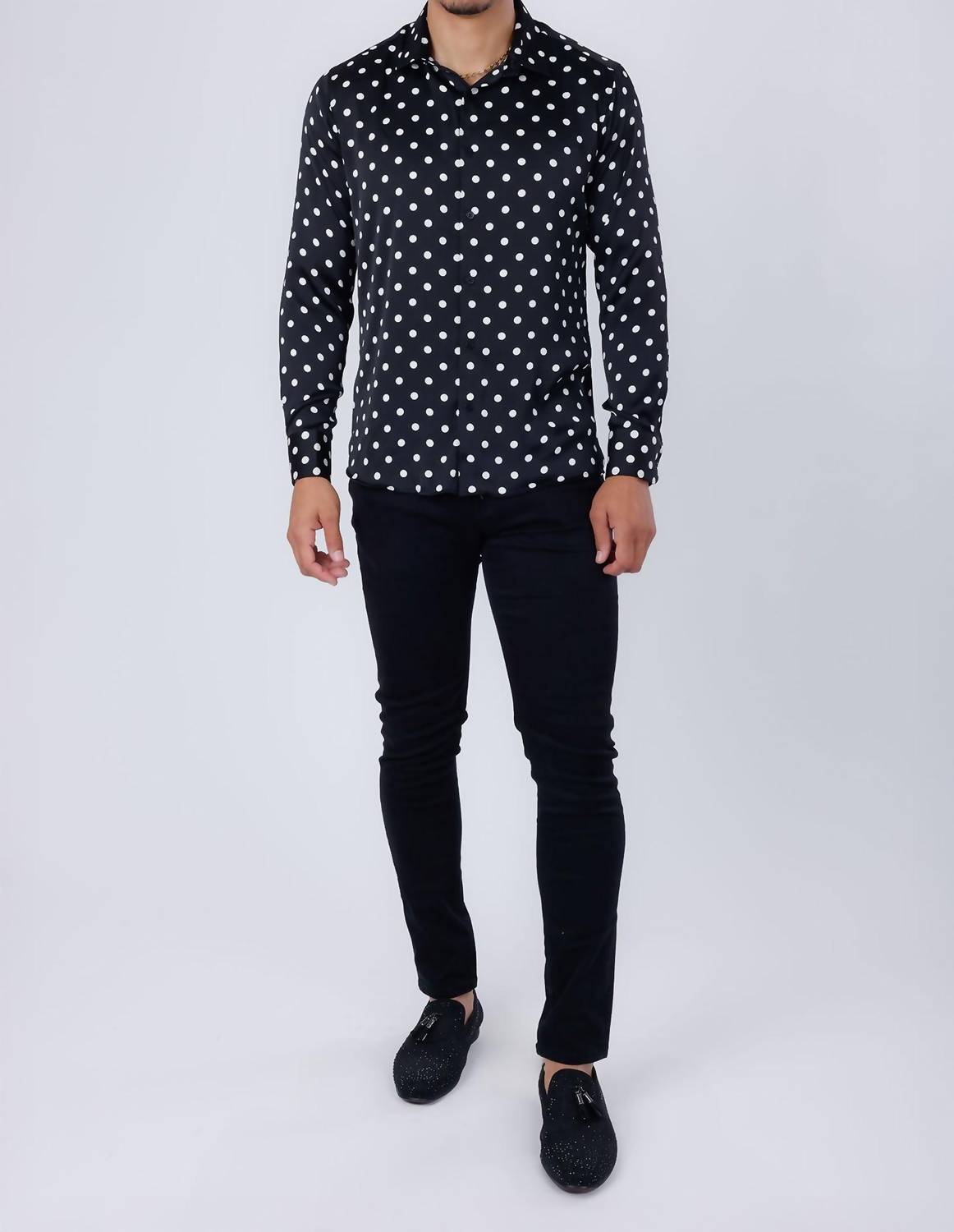 Barabas - Delhi Polka Dots Long Sleeve Shirt