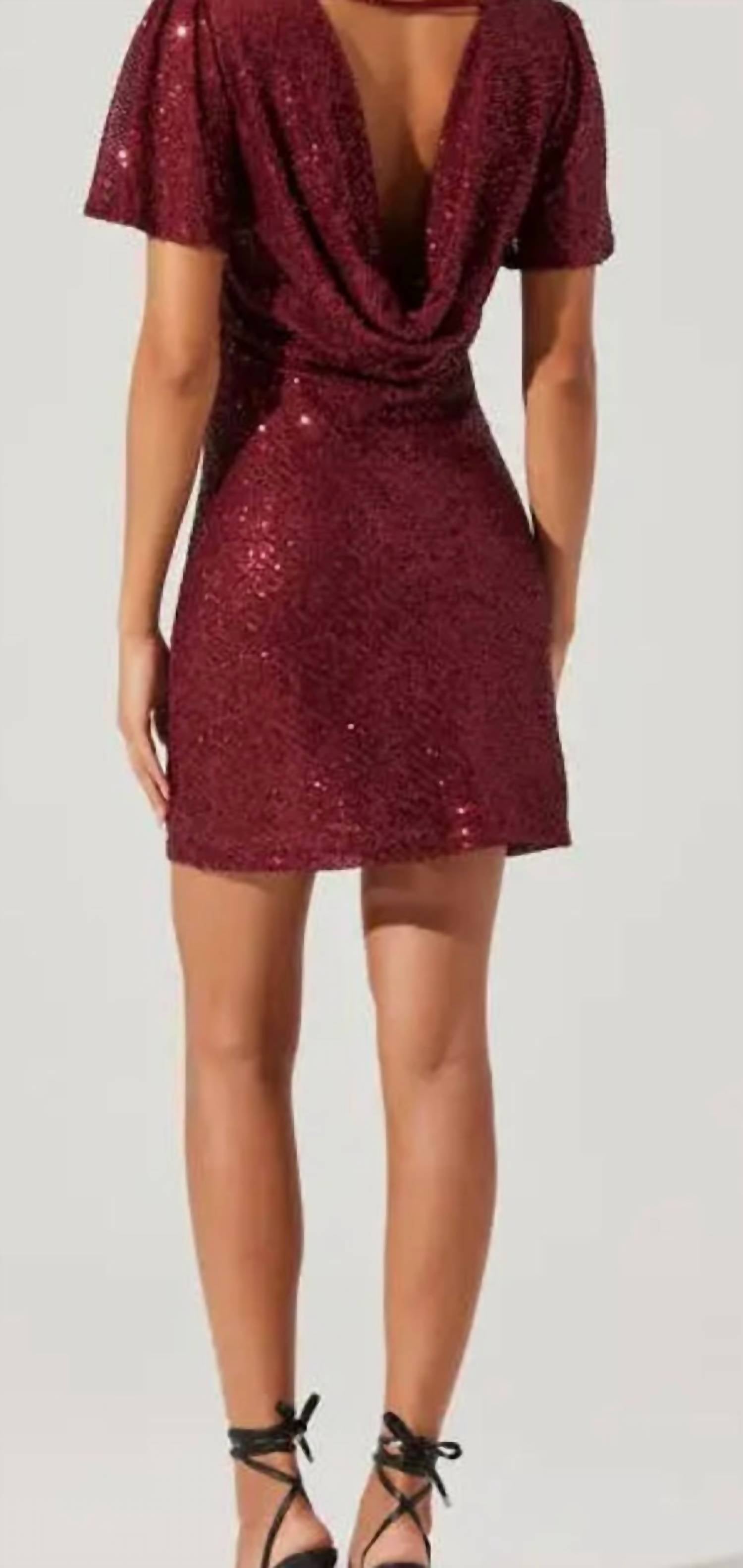 astr sequin dress ASTR the Label Halya Sequin Bow Dress
