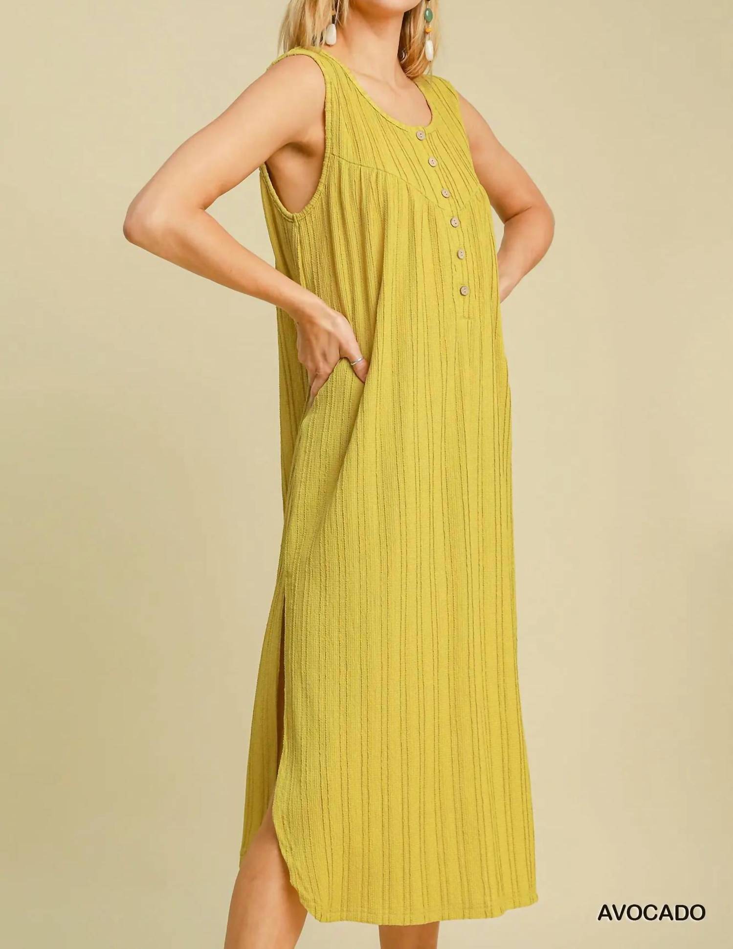 Umgee - Textured Midi Dress