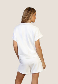Dylan - Short Sleeve Half Zip Top