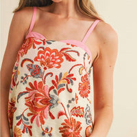 TCEC Drea Floral Mini Dress in cream 1 - women's dress - view 4