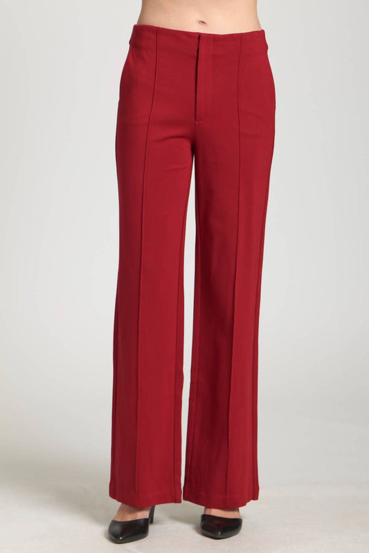 Apny - Pin Tucked Zip Pant