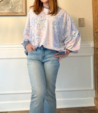 Haptics - Oversized Patchwork Sweatshirt Top