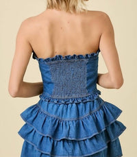 Day + Moon - Dayton Strapless Top