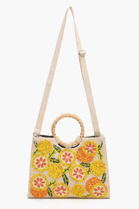 America & Beyond - Women's Fresh Squeeze Beaded Tote Bag