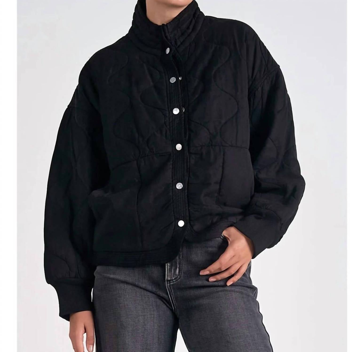 Elan - Quilted Bomber Tencel Jacket
