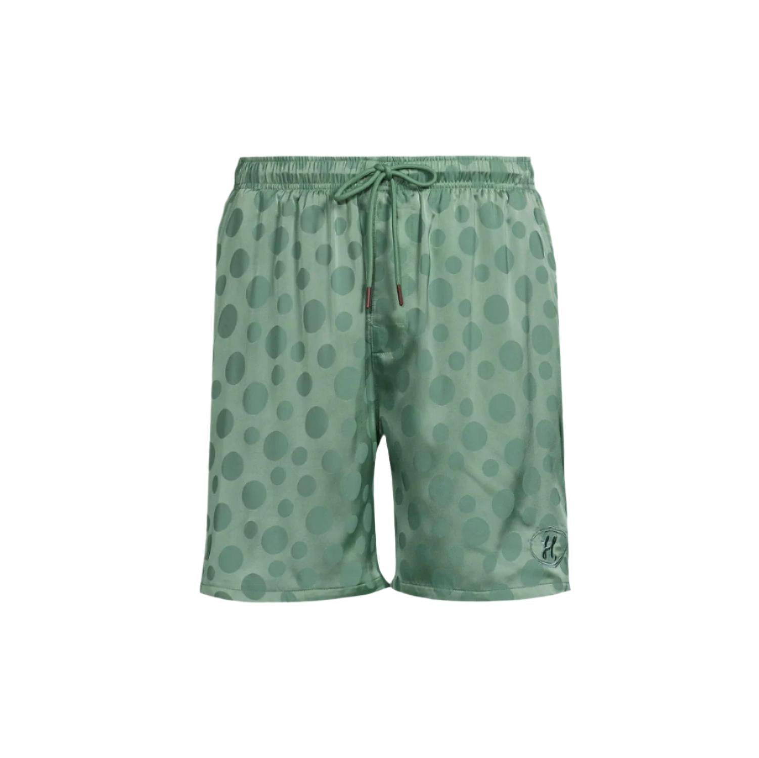 HONOR THE GIFT Polka Dot Short in green - men's shorts - detail view