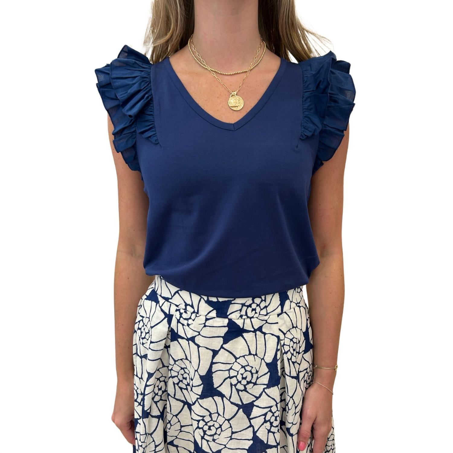Tyler Boe - Emerson Ruffle-sleeve Tee